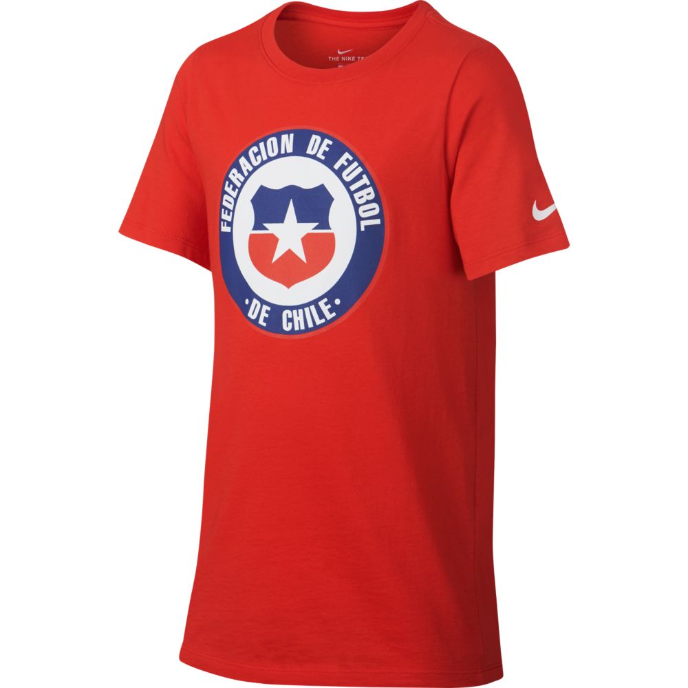 Nike Youth Chile 2018 Crest Tee - Red