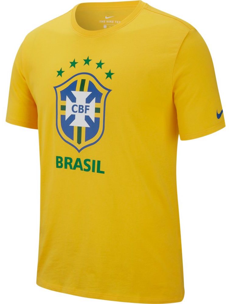 Nike Brasil 2018 Crest Tee - Yellow
