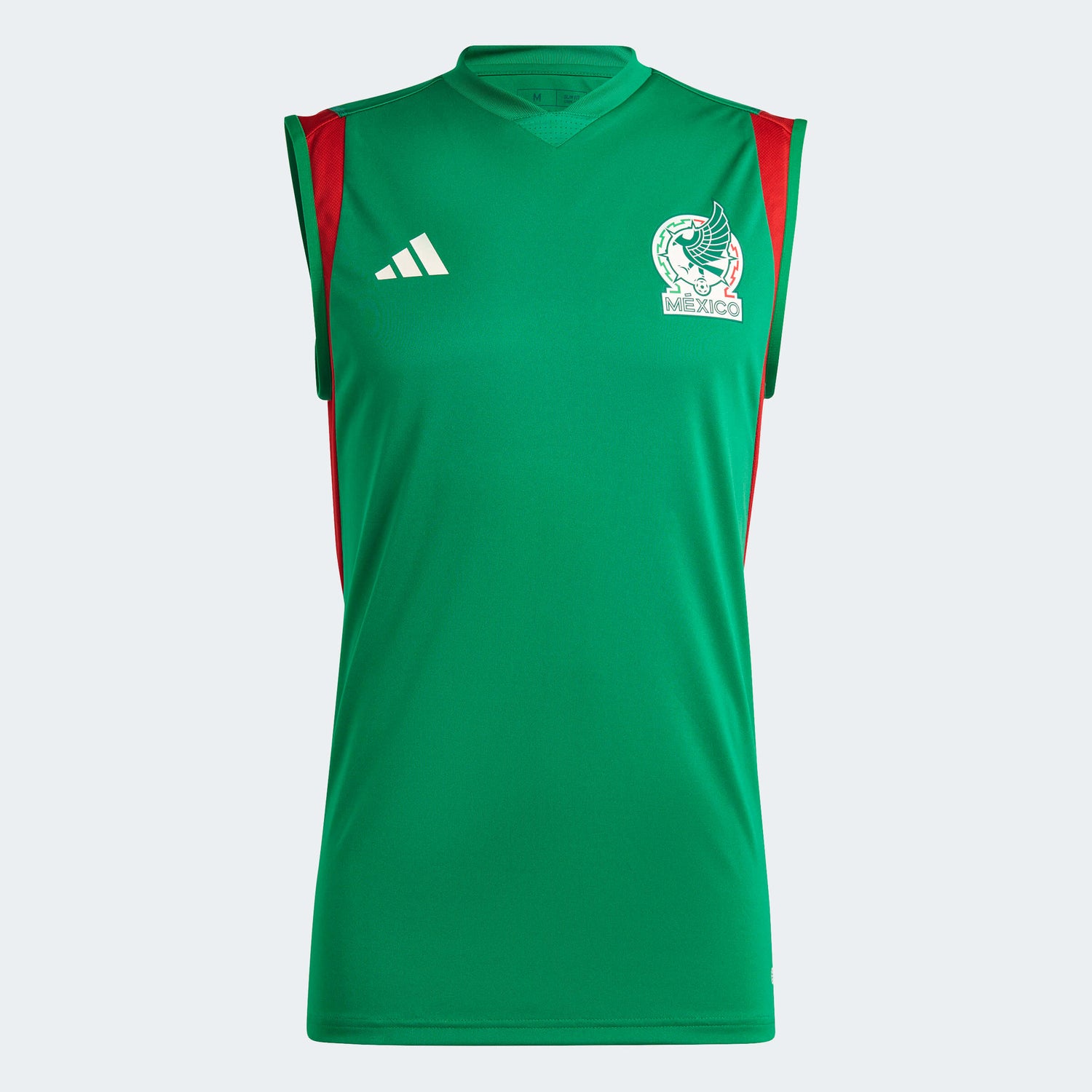 Adidas 2022-23 Mexico Tiro Sleeveless Training Jersey Green (Front)
