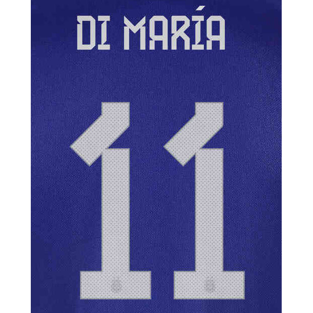 Argentina 2022-23 Away Di Maria #11 Jersey Name Set (Back)