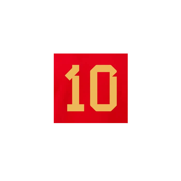 Belgium 2022-23 Home E. Hazard #10 Jersey Name Set (Front)