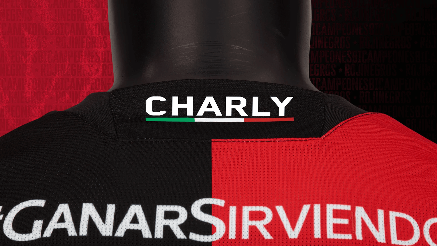 Charly 2022-23 Atlas Home Long-Sleeve Jersey - Red-Black (Detail 10)