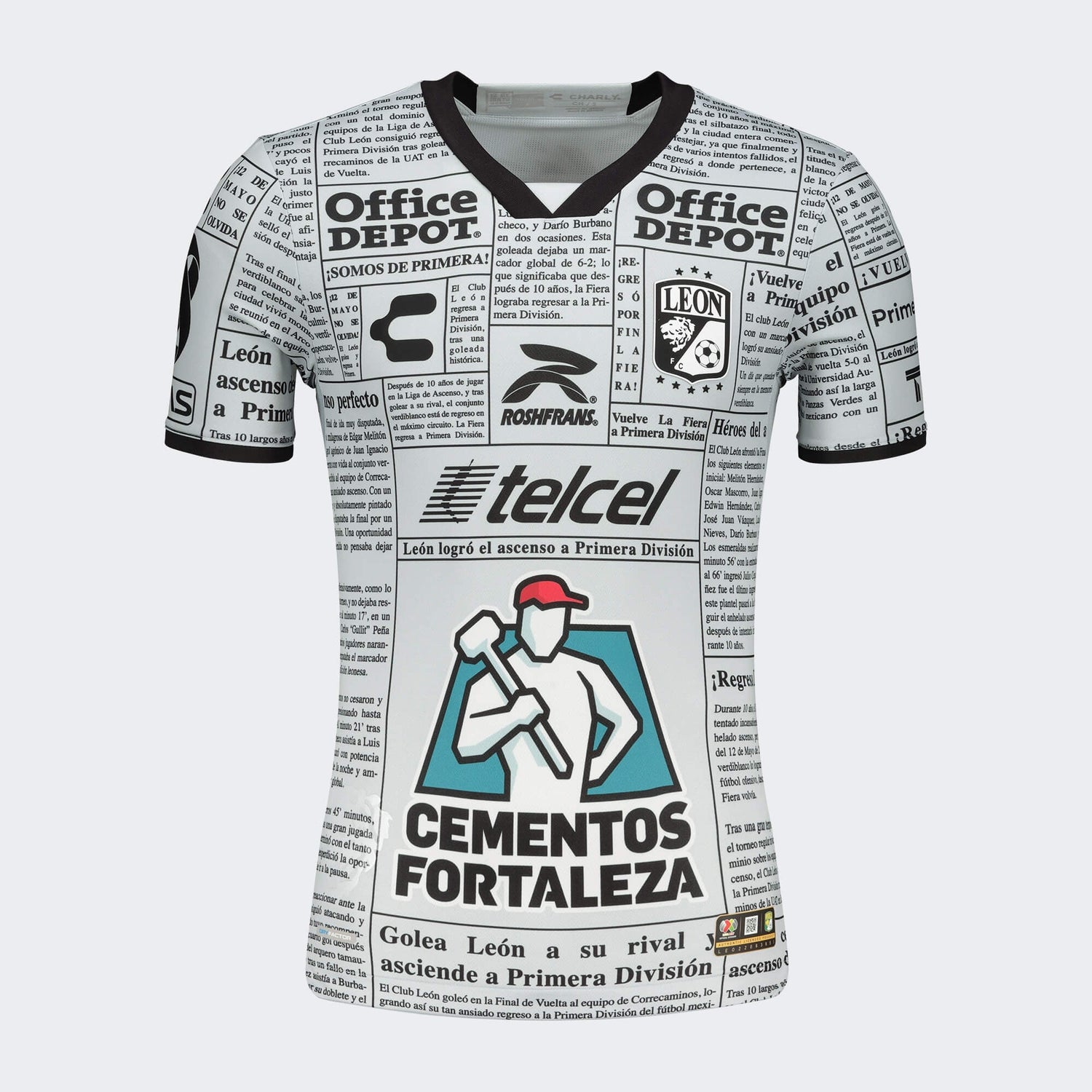 Charly 2022-23 Leon Away Jersey - Grey (Front)