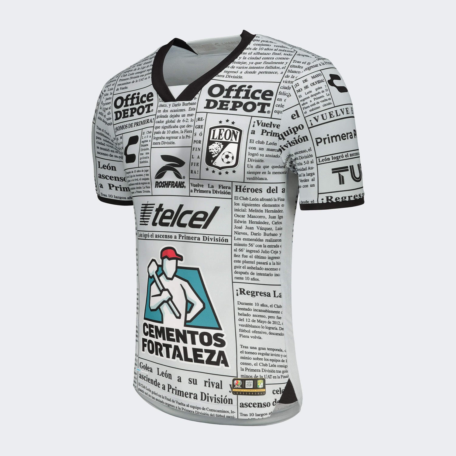 Charly 2022-23 Leon Away Jersey - Grey (Side)