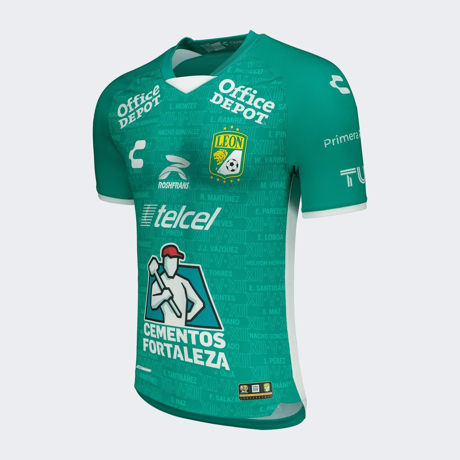 Charly 2022-23 Leon Home Jersey - Green (Side)