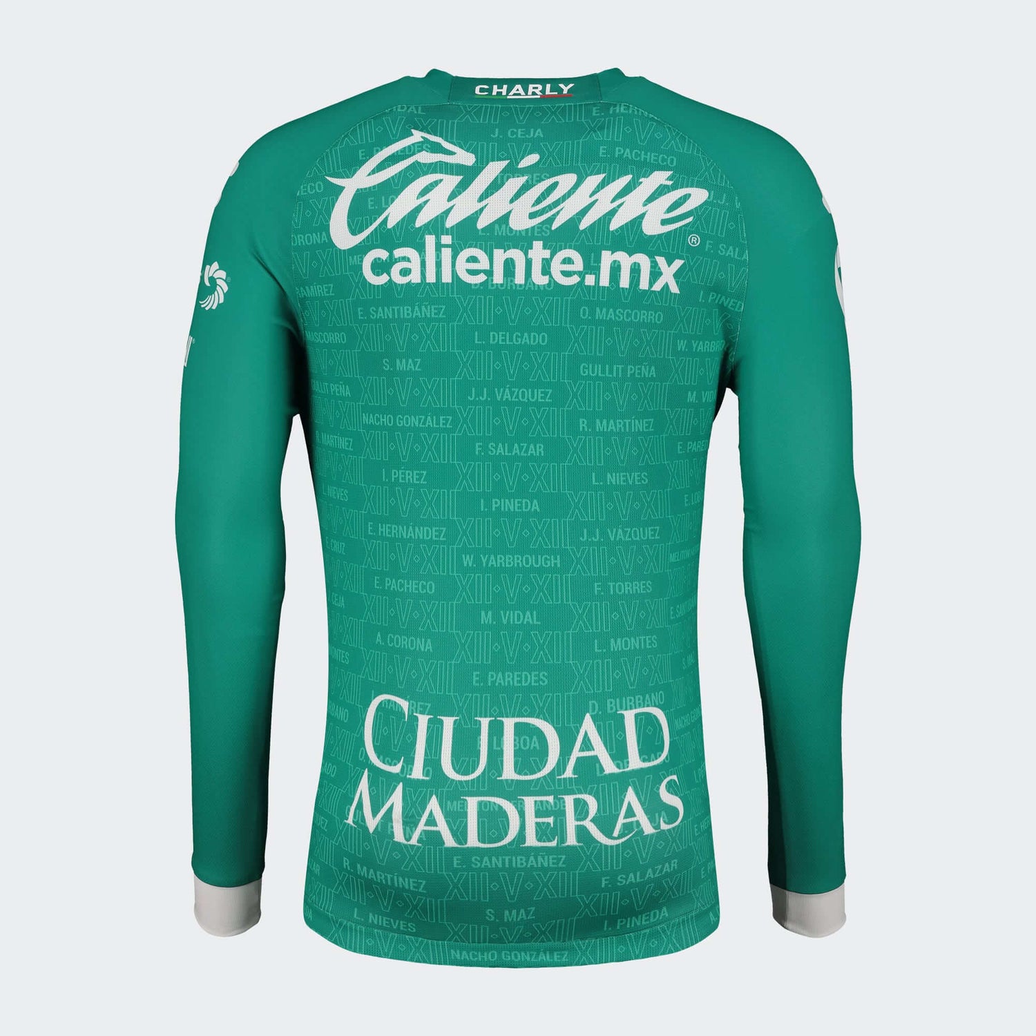 Charly 2022-23 Leon Home Long-Sleeve Jersey - Green (Back)