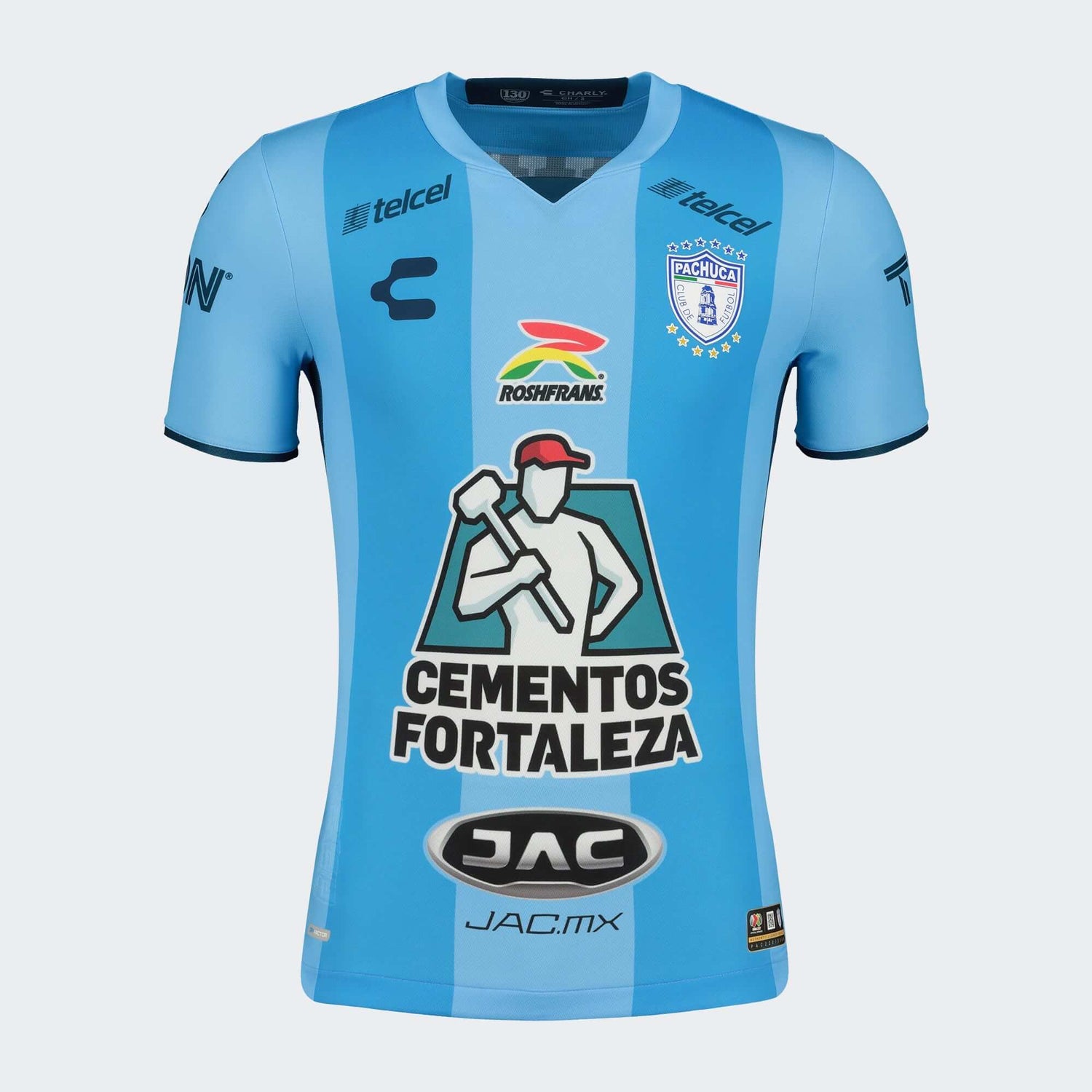 Charly 2022-23 Pachuca Away Jersey - Light Blue (Front)