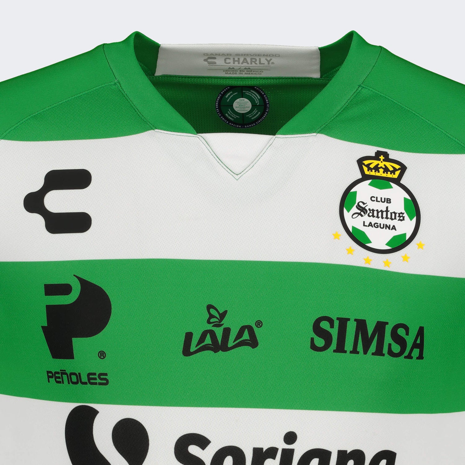 Charly 2022-23 Santos Home Jersey - White-Green (Detail 1)