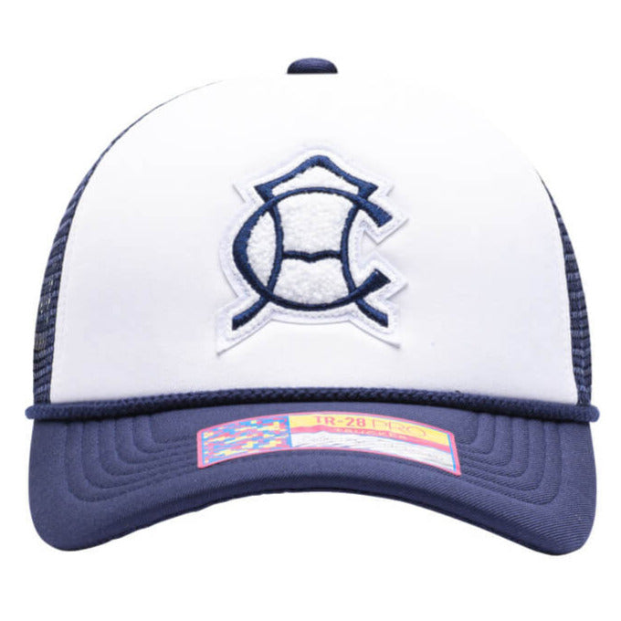 FI Collection Club America Scout Trucker Hat - White-Navy (Front)