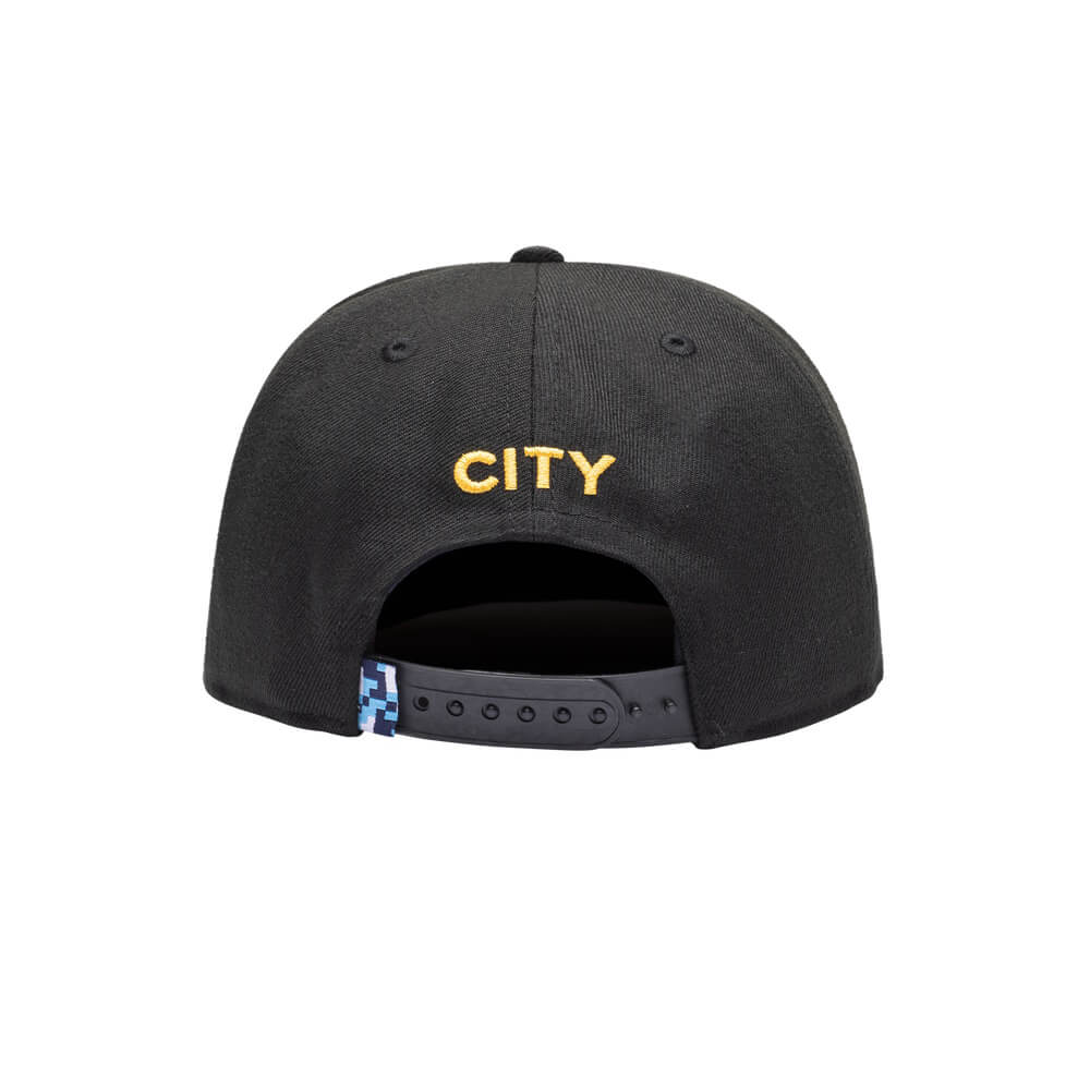 FI Collection Manchester City Crayon Snapback Hat - Black (Back)