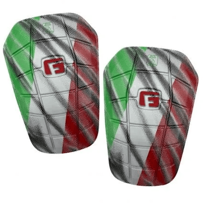 G-Form Pro-S Blade Mexico Shin Guards - Green-White-Red (Set)