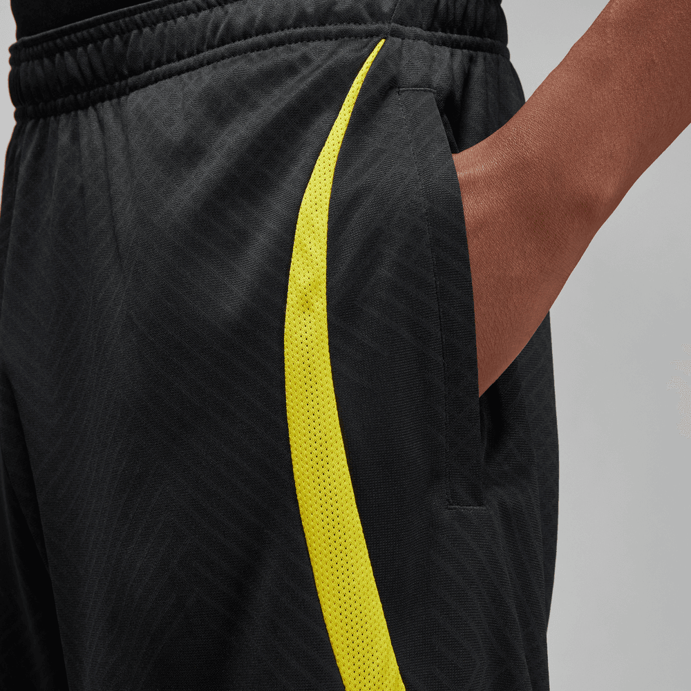 Jordan 2023 PSG Strike Shorts - Black-Yellow (Detail 2)