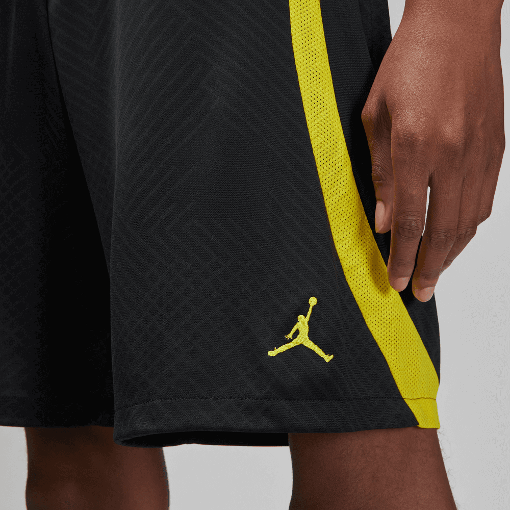 Jordan 2023 PSG Strike Shorts - Black-Yellow (Detail 3)