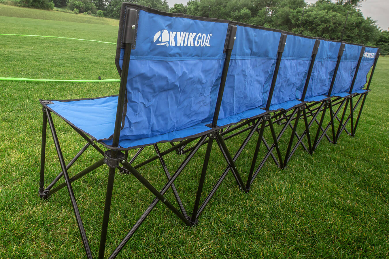 Kwik Goal 6-Seat Kwik Bench - Blue (On the Field 2)