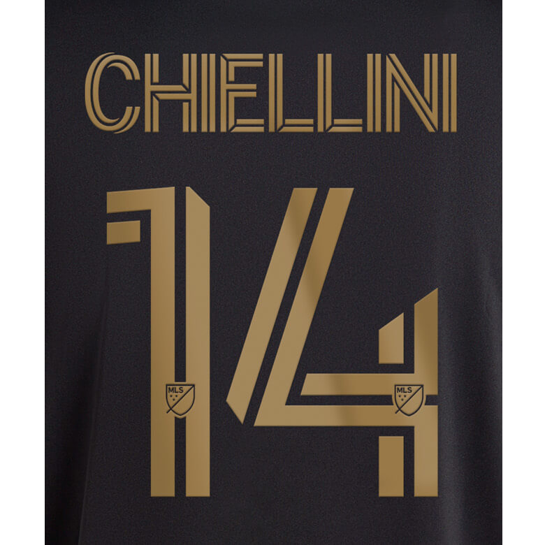 LAFC 2022/23 Home Chiellini #14 Jersey Name Set