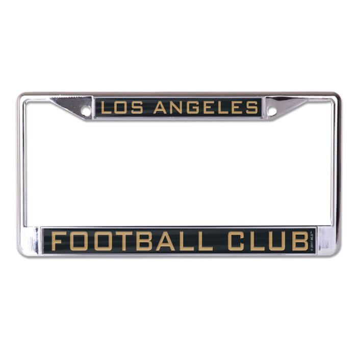 LAFC License Plate Frame - Black-Gold (Front)