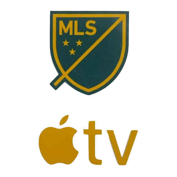 LA Galaxy 2023-23 Away MLS Patch Apple TV (Front)