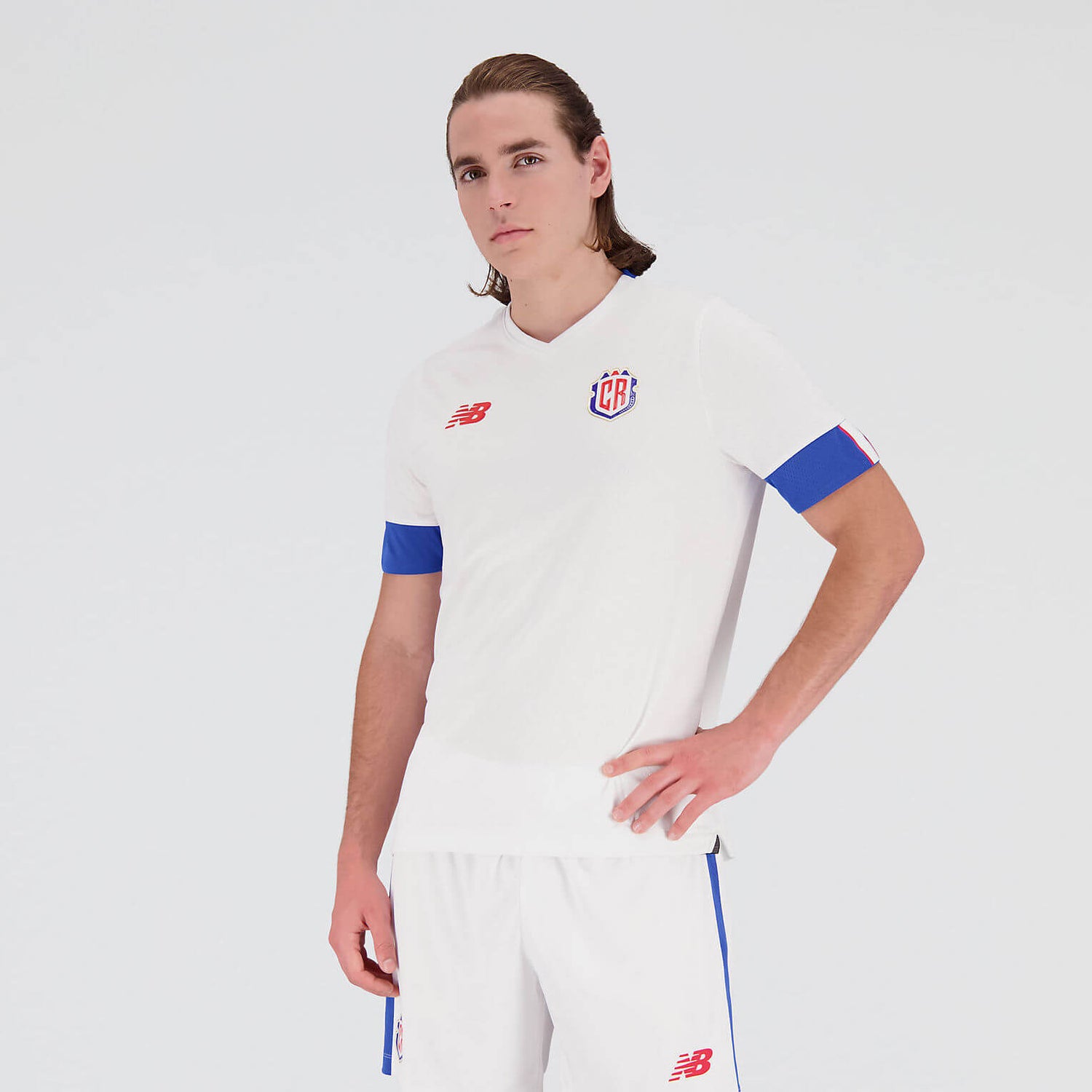 New Balance 2022-23 Costa Rica Away Jersey - White (Model - Front)