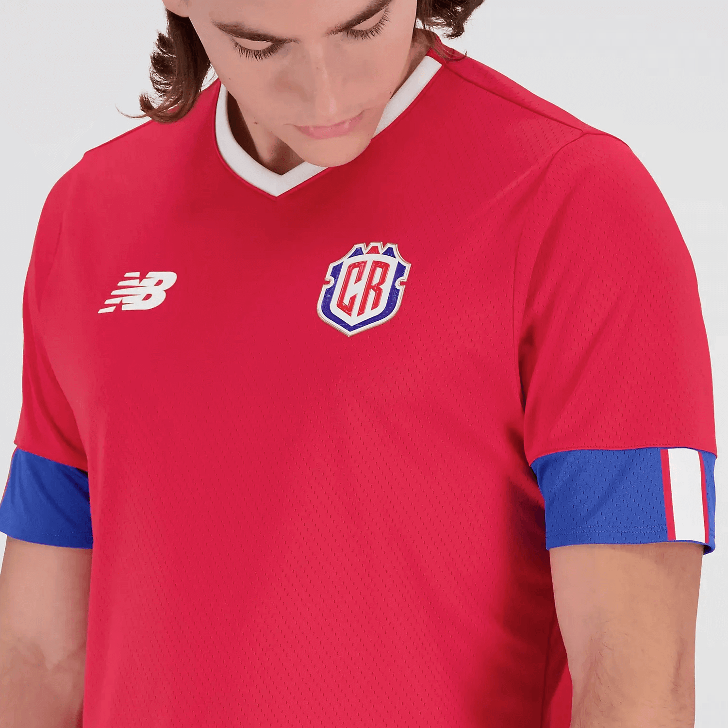 New Balance 2022-23 Costa Rica Home Jersey - Red (Detail 1)
