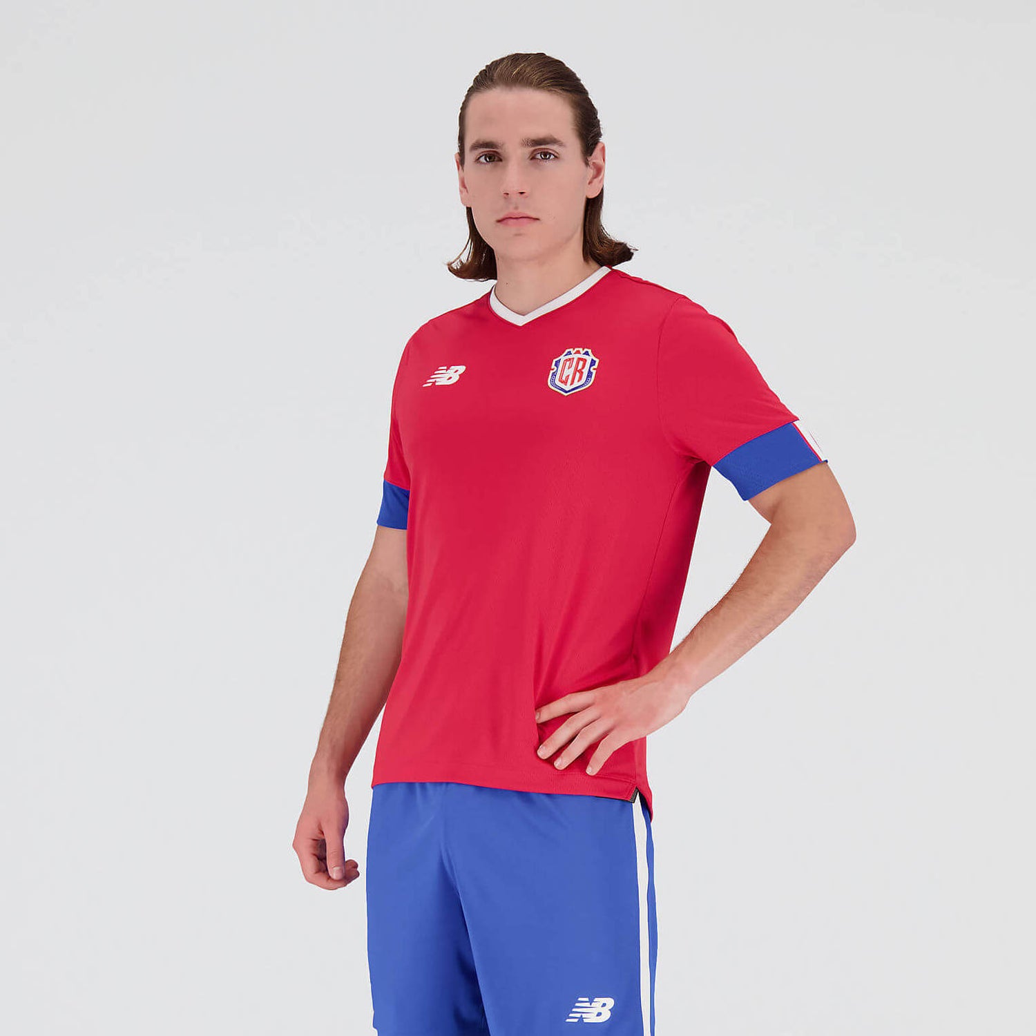 New Balance 2022-23 Costa Rica Home Jersey - Red (Model - Front)