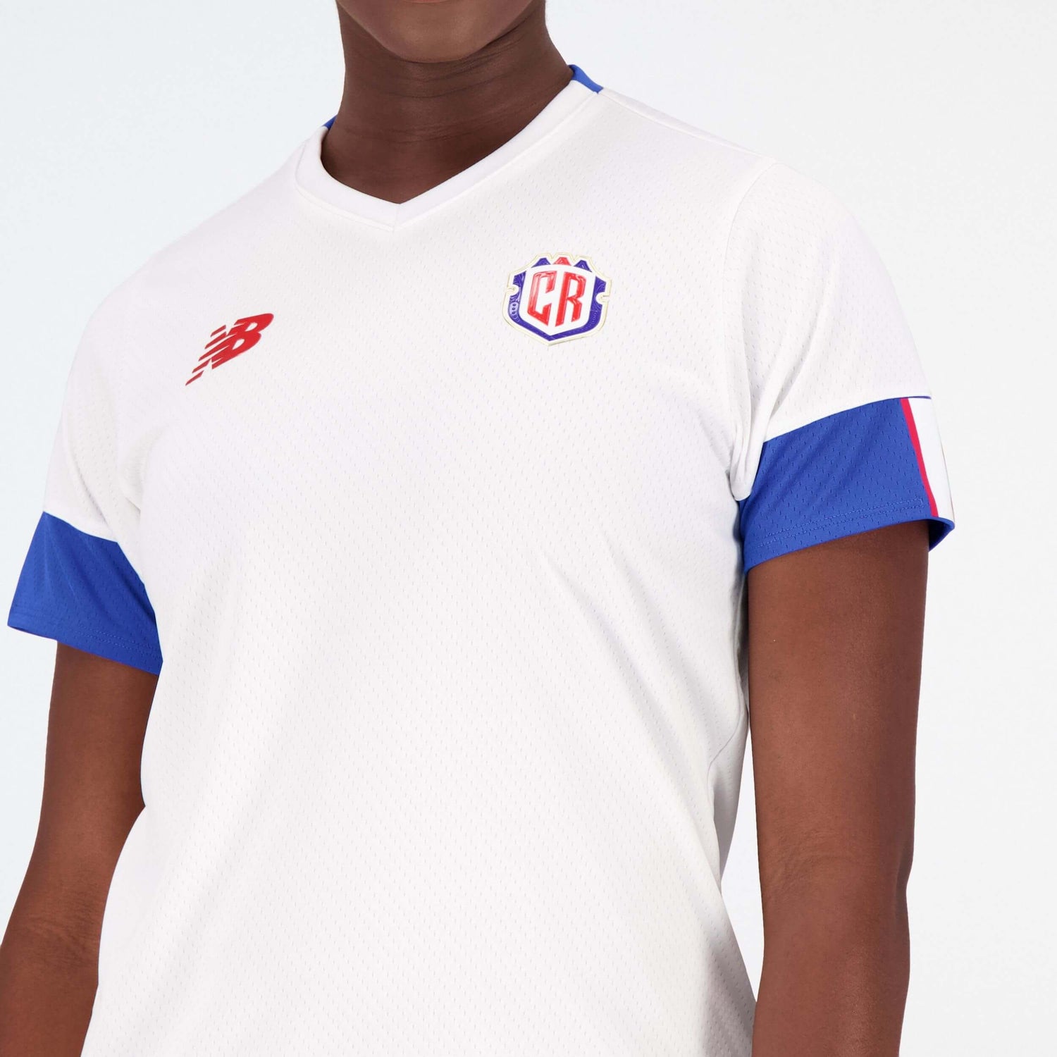 New Balance 2022-23 Women's Costa Rica Away Jersey - White (Detail 1)