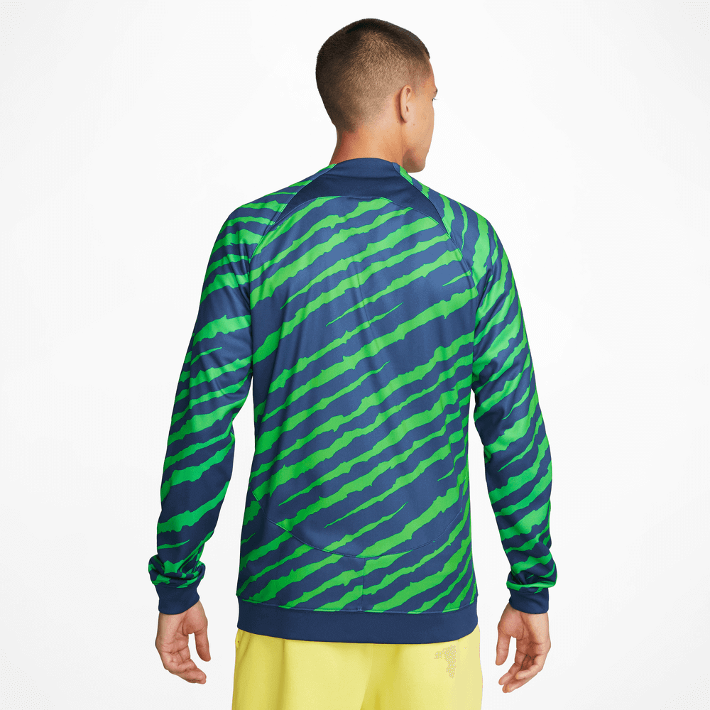 Nike 2022-23 Brazil Anthem Jacket (Model - Back)