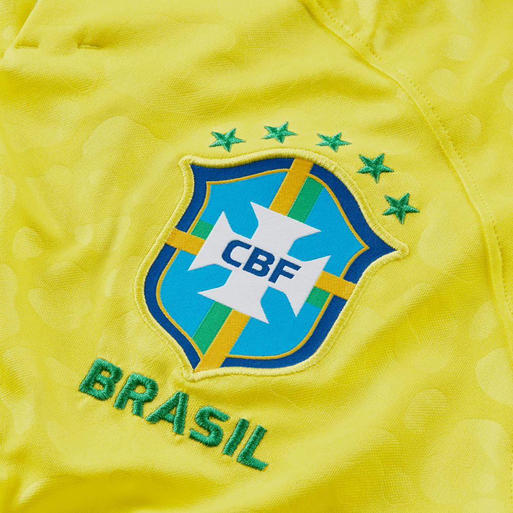 Nike 2022-23 Brazil Home Jersey - Yellow (Detail 2)
