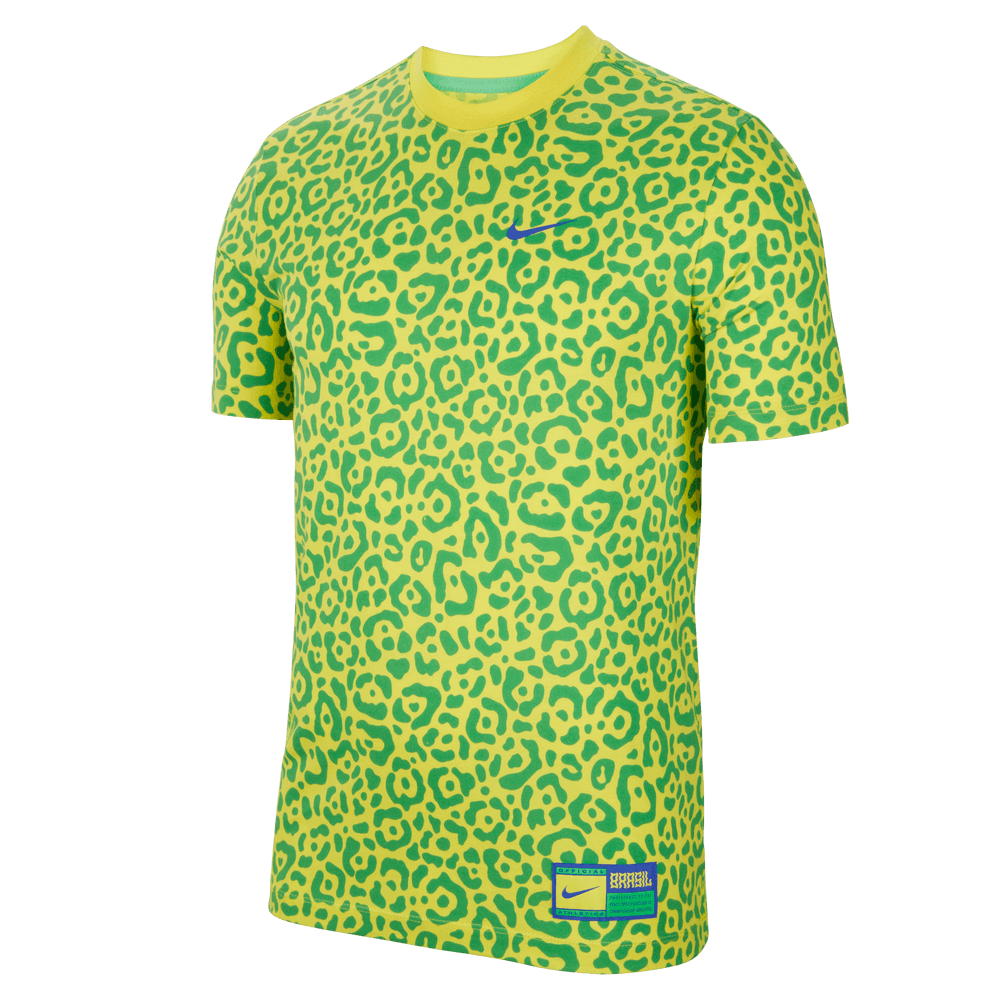 Nike 2022-23 Brazil Ignite WC22 Tee - Yellow-Green (Front)