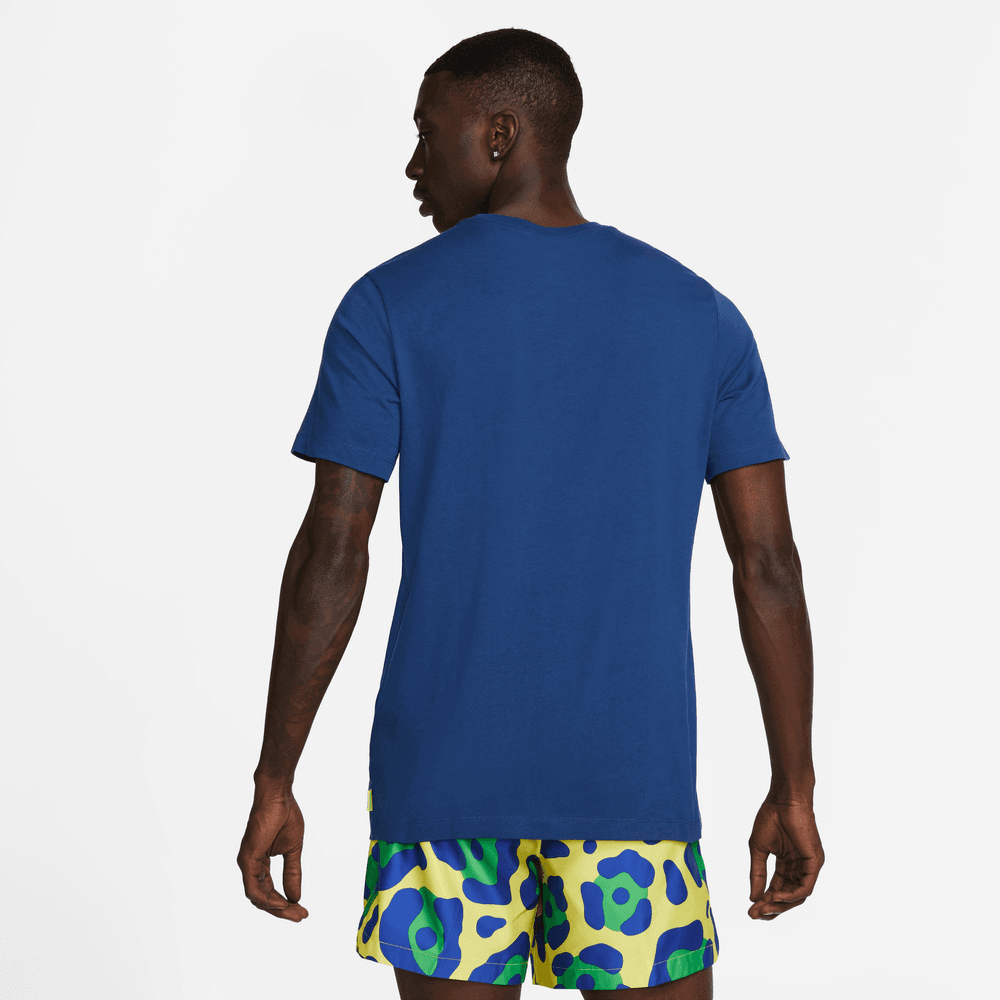 Nike 2022-23 Brazil Voice T-Shirt - Coastal Blue (Model - Back)