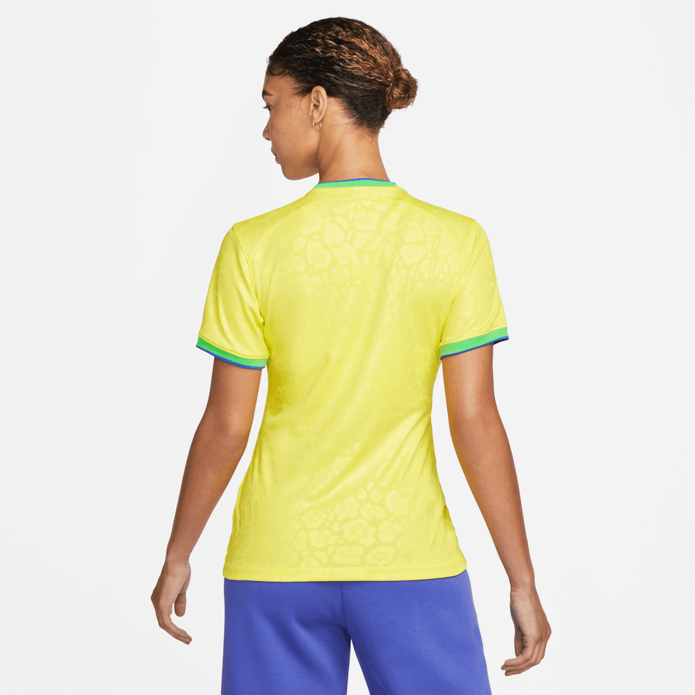 Nike 2022-23 Brazil Women's Home Jersey - Yellow (Model - Back)
