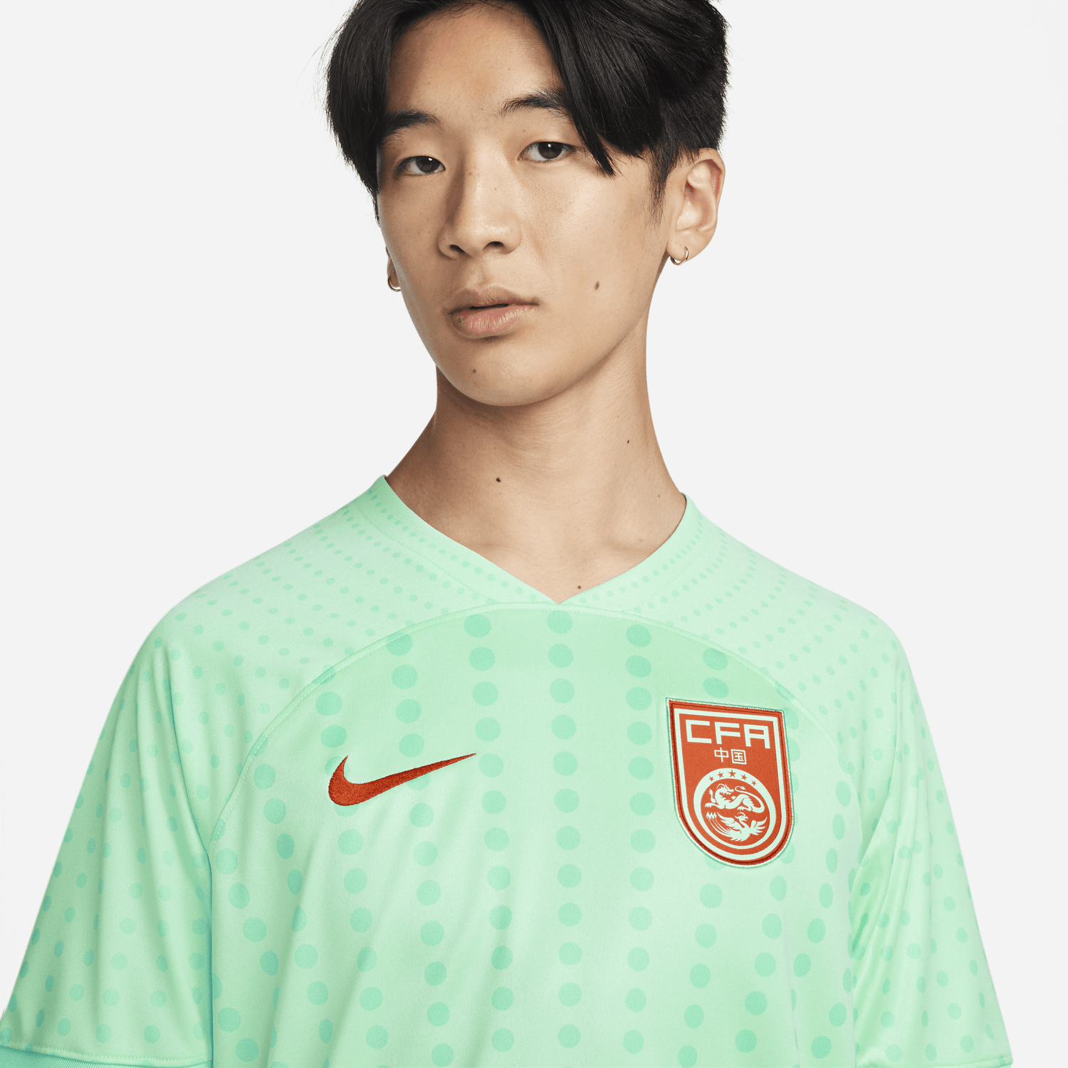 Nike 2022-23 China Away Jersey - Mint Green (Detail 1)