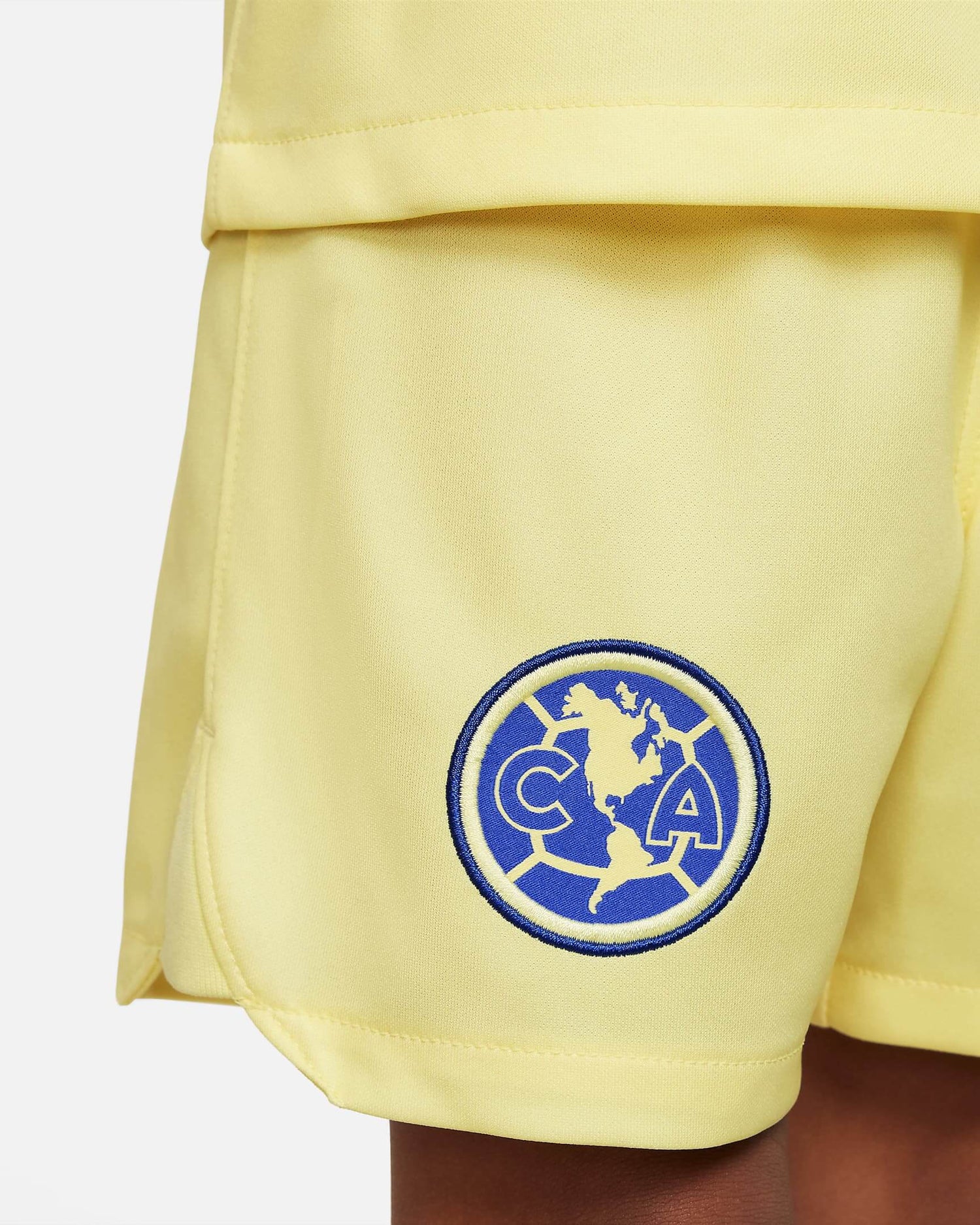 Nike 2022-23 Club America Kids' Home Mini Kit - Lemon-Blue (Detail 4)