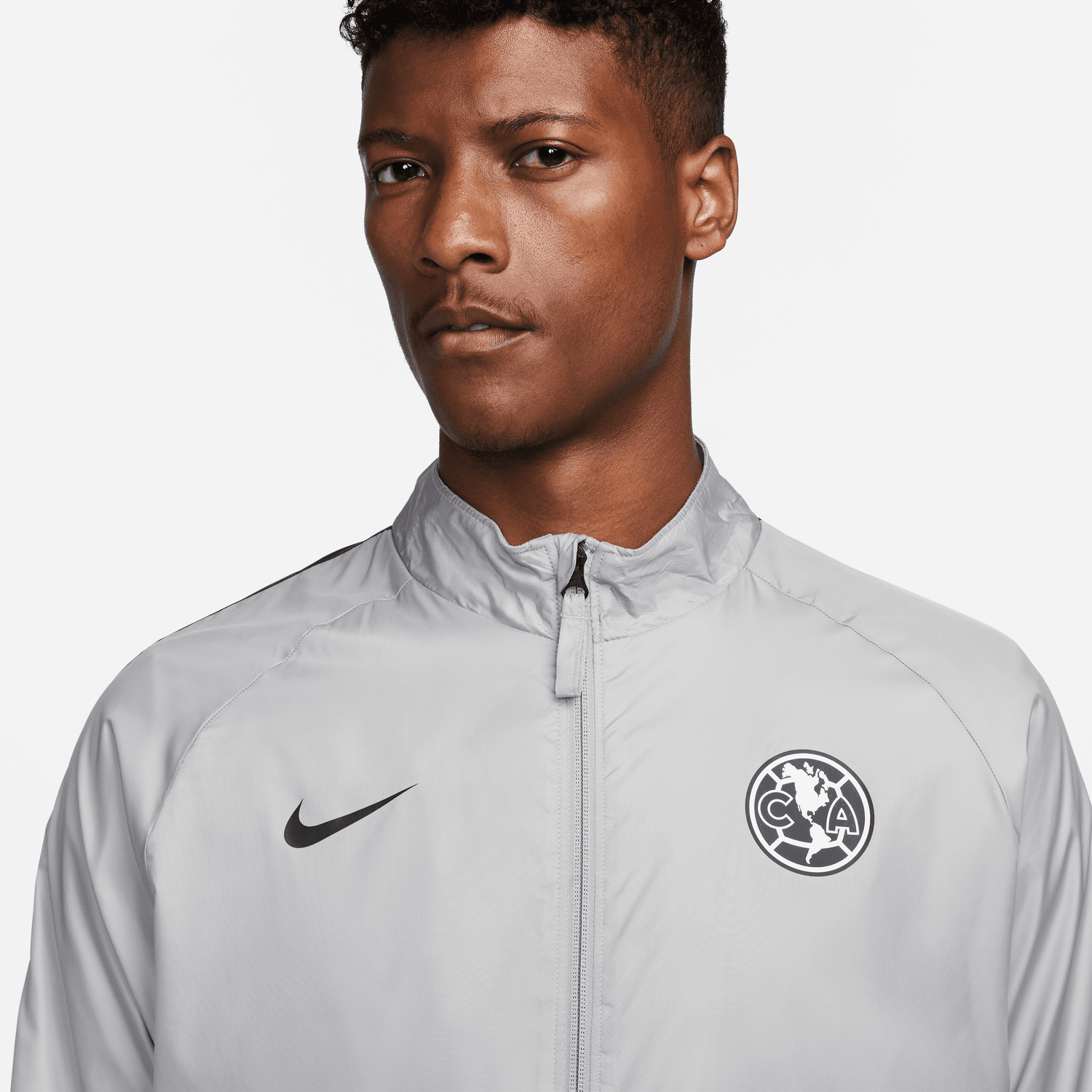 Nike 2022-23 Club America Repel Academy AWF Full-Zip Jacket - Grey (Detail 1)