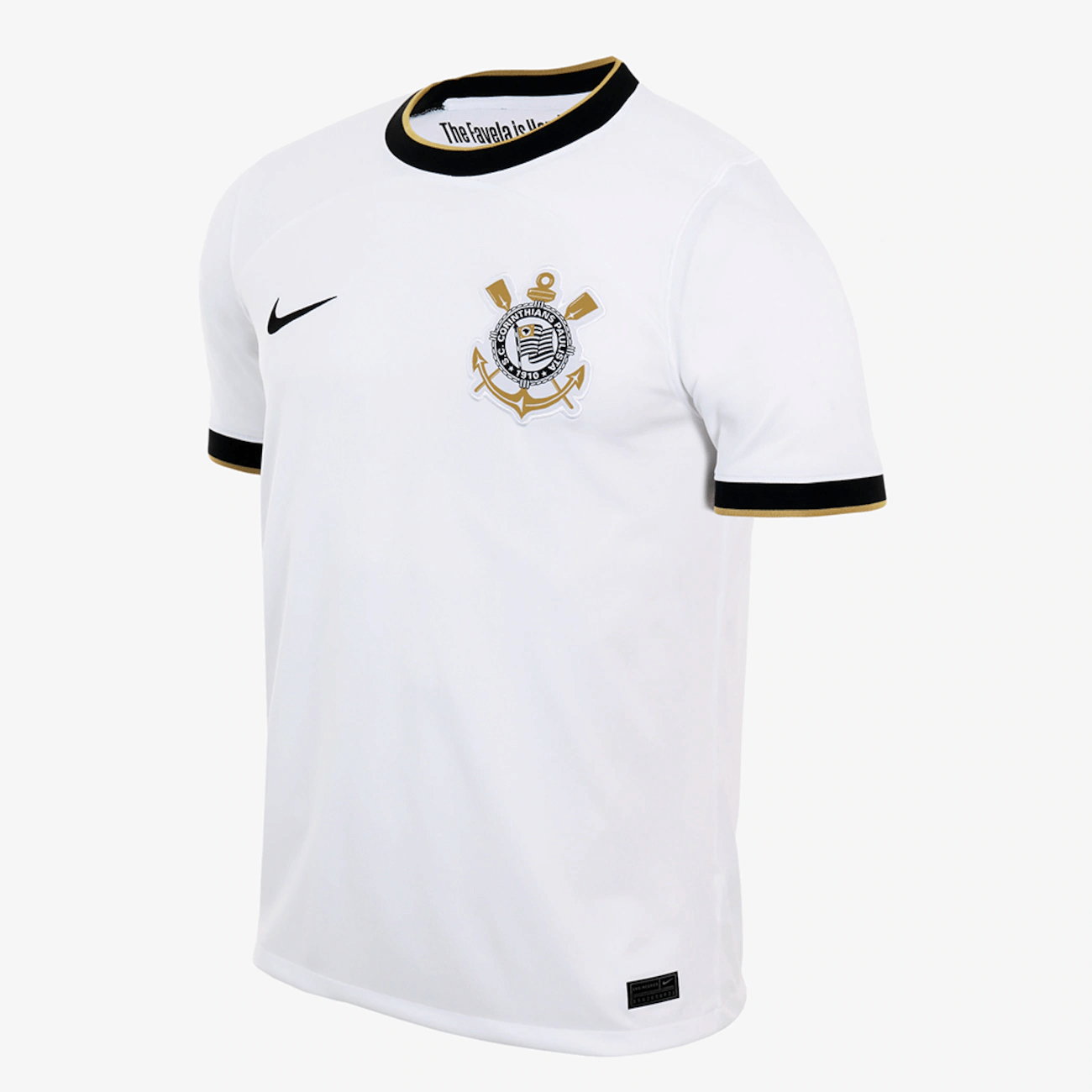 Nike 2022-23 Corinthians Home Jersey - White-Black (Front)