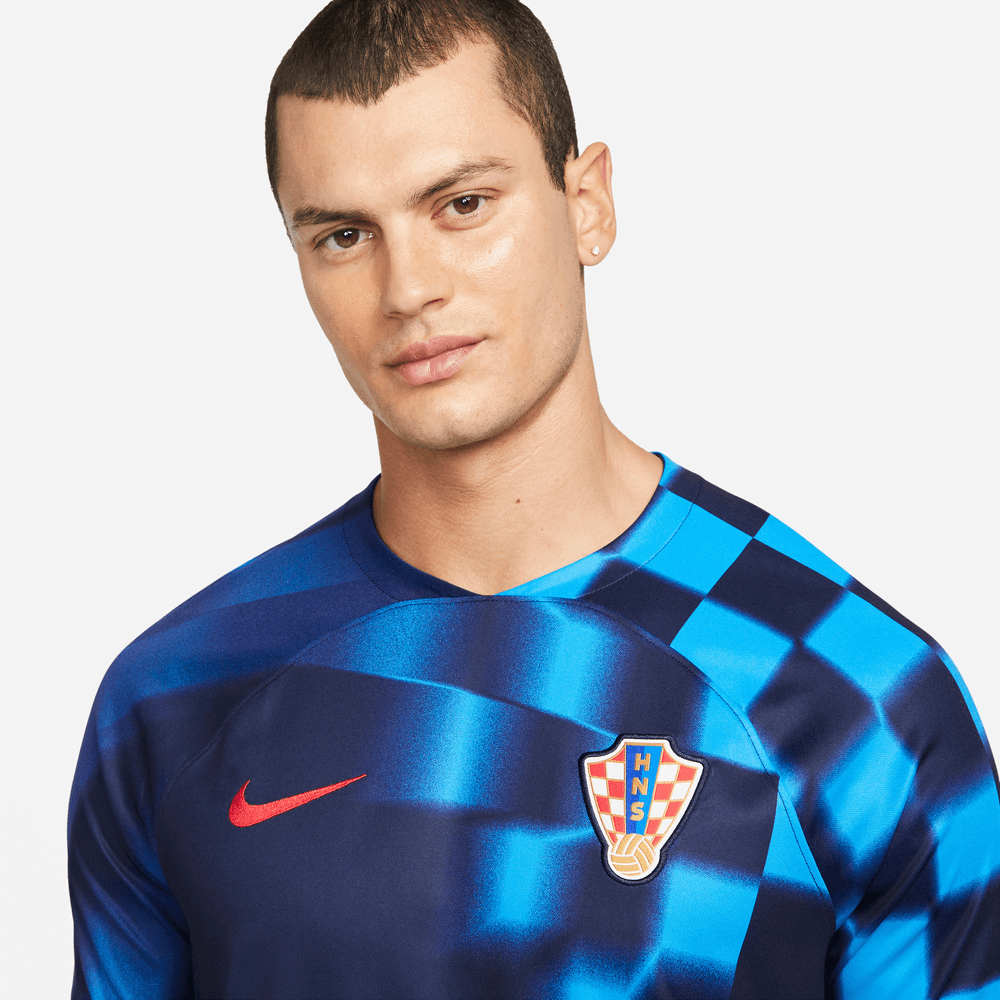 Nike 2022-23 Croatia Away Jersey Blackened Blue-Red (Detail 1)