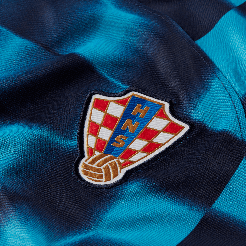 Nike 2022-23 Croatia Away Jersey Blackened Blue-Red (Detail 4)