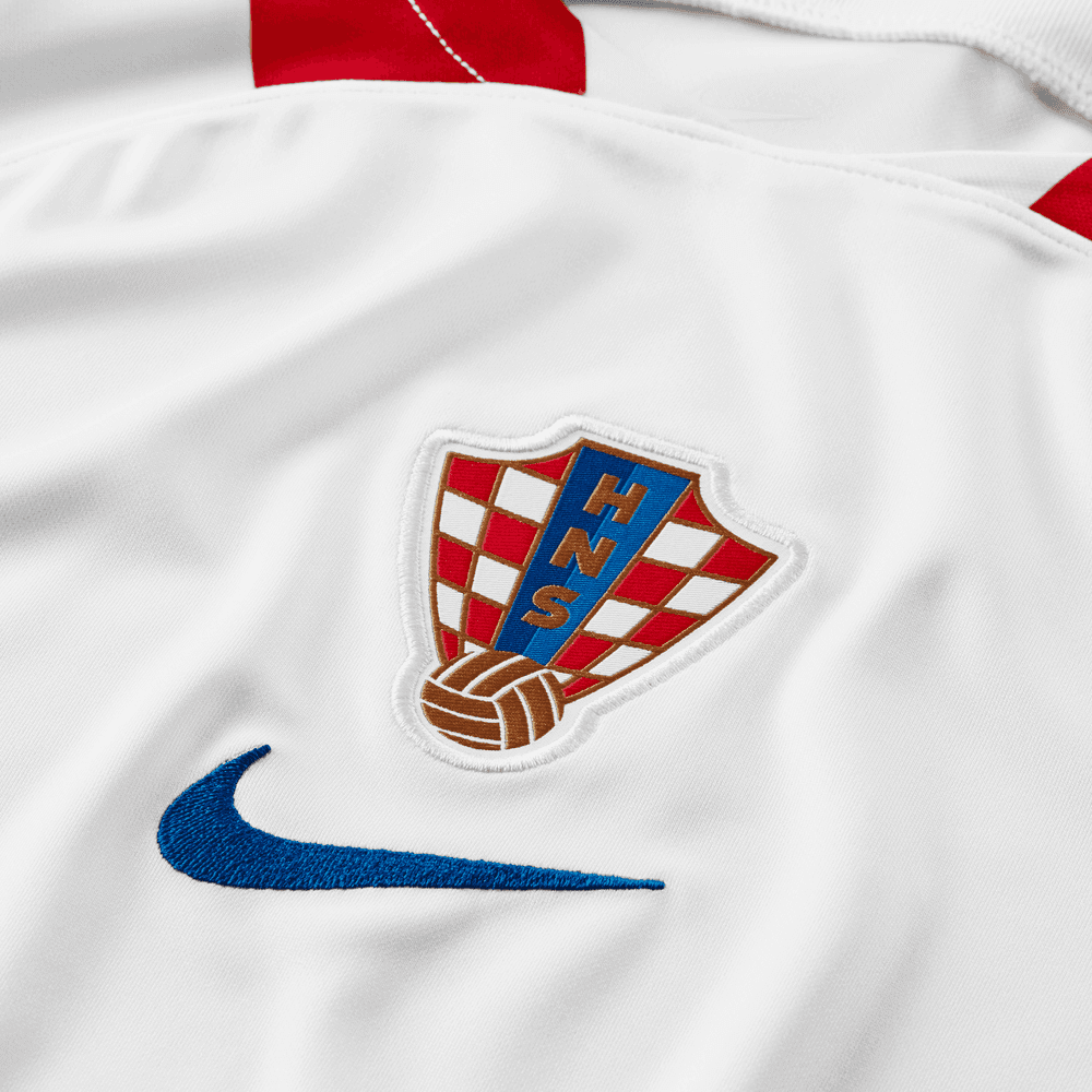 Nike 2022-23 Croatia Home Jersey White-Red-Blue (Detail 4)