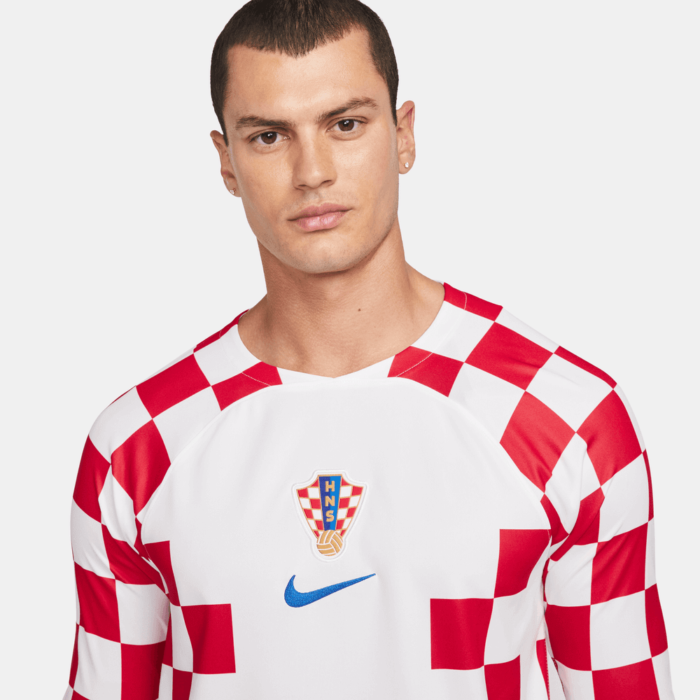 Nike 2022-23 Croatia Home Long-Sleeve Jersey (Detail 1)