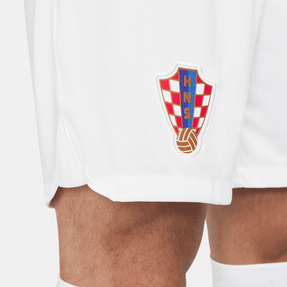 Nike 2022-23 Croatia Home Stadium Shorts - White-Battle Blue (Detail 3)