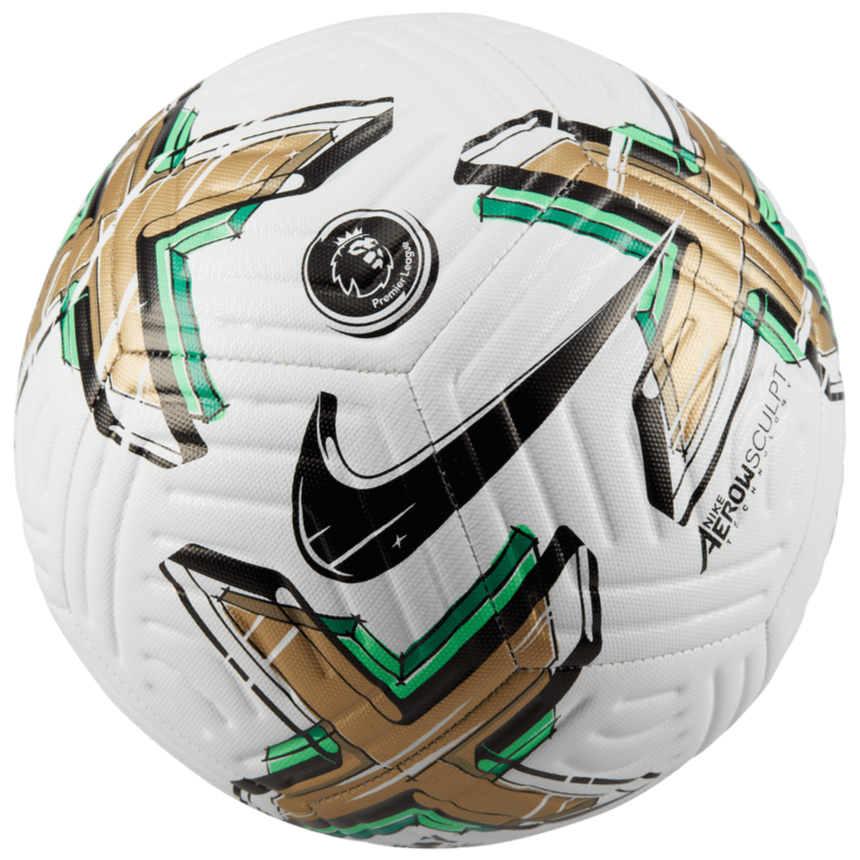 Nike 2022-23 EPL Academy Ball - White - Gold - Green (Front)