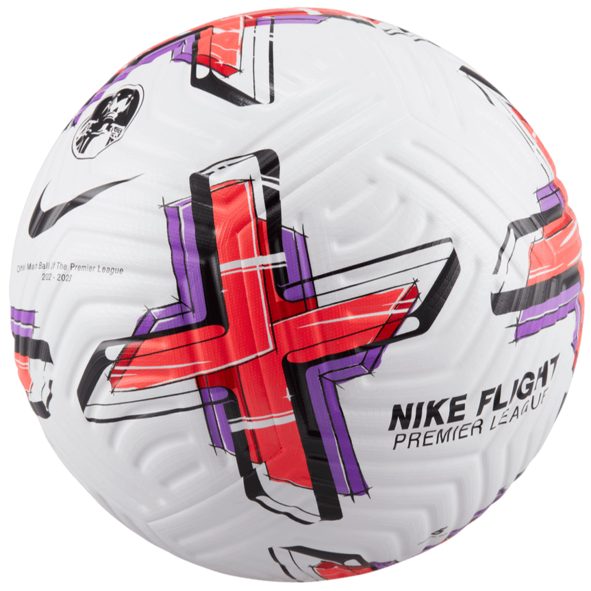 Nike 2022-23 EPL Flight Match Ball - White-Crimson-Purple (Back)
