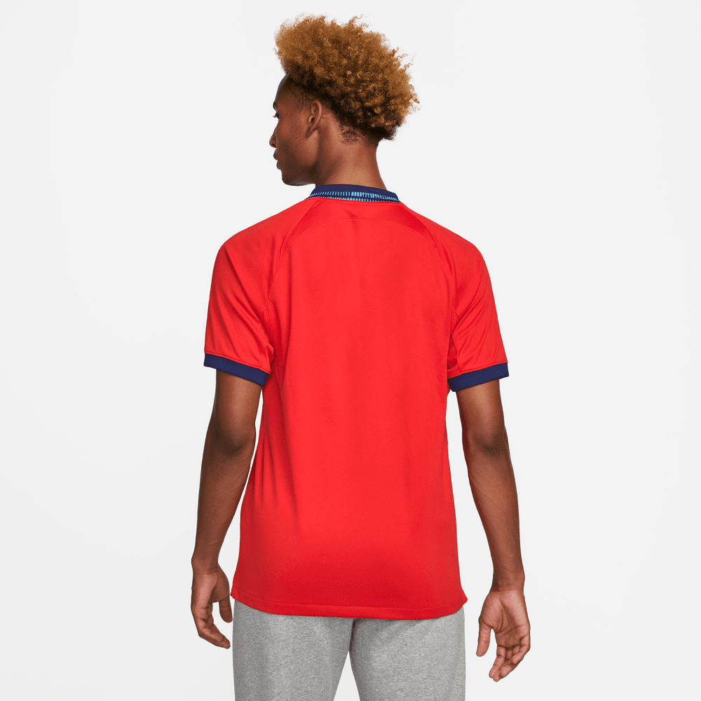 Nike 2022-23 England Away Jersey - Red-Blue Void (Model - Back)