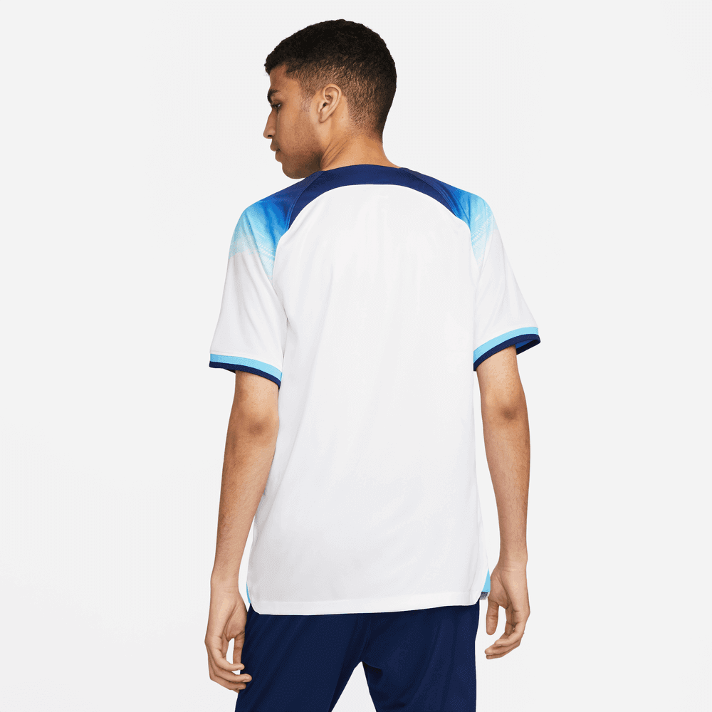 Nike 2022-23 England Home Jersey - White-Blue (Model - Back)