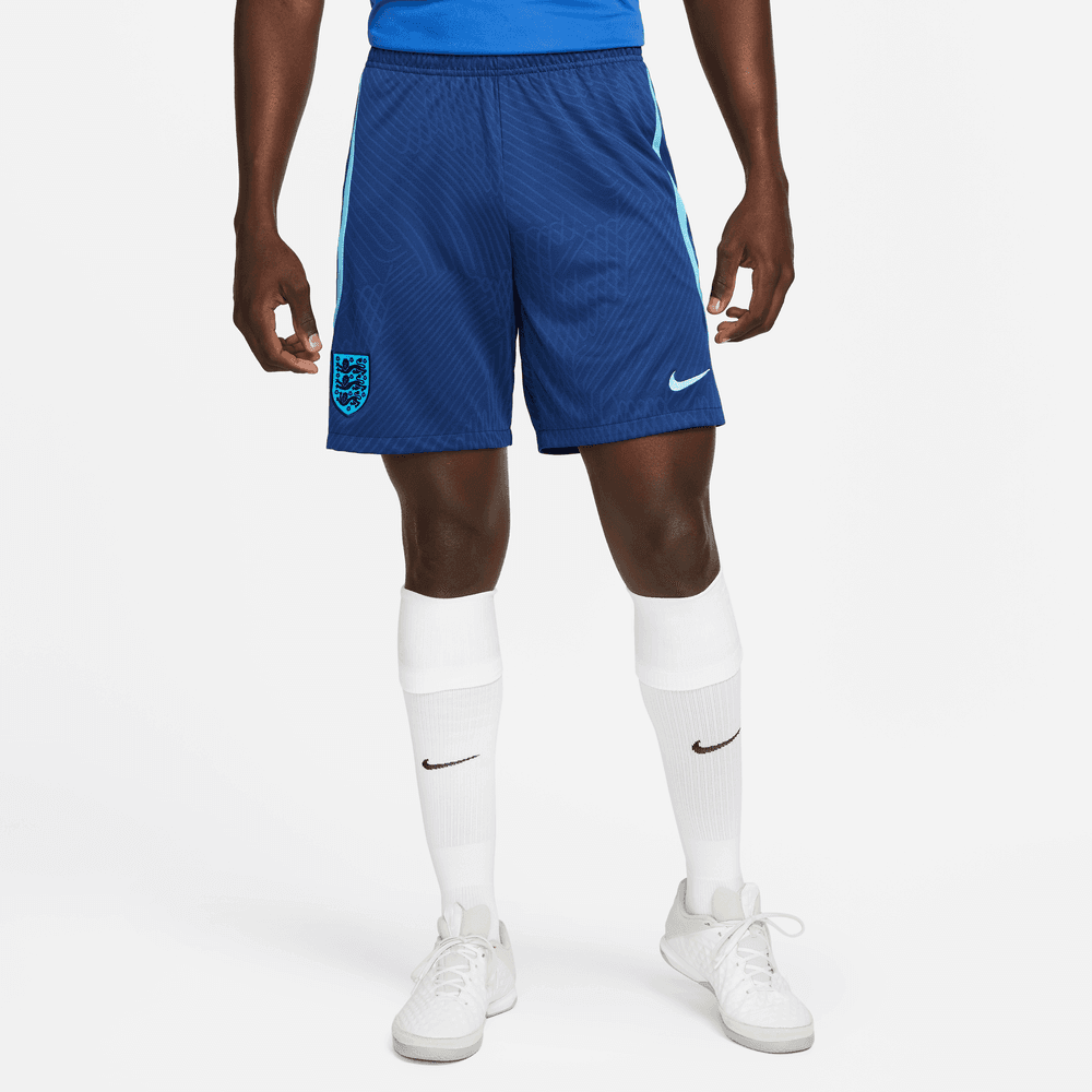 Nike 2022-23 England Strike Shorts - Blue (Model - Front)