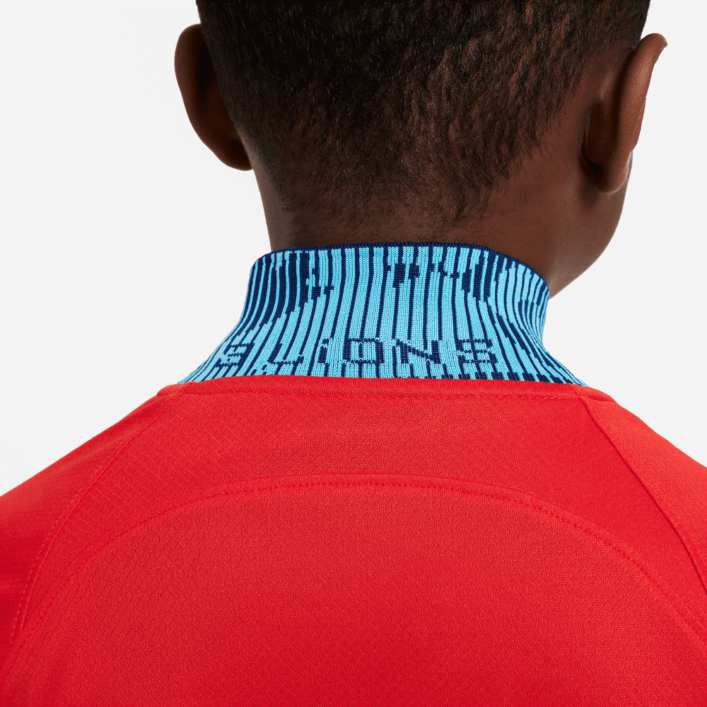Nike 2022-23 England Youth Away Jersey - Red-Blue Void (Detail 2)