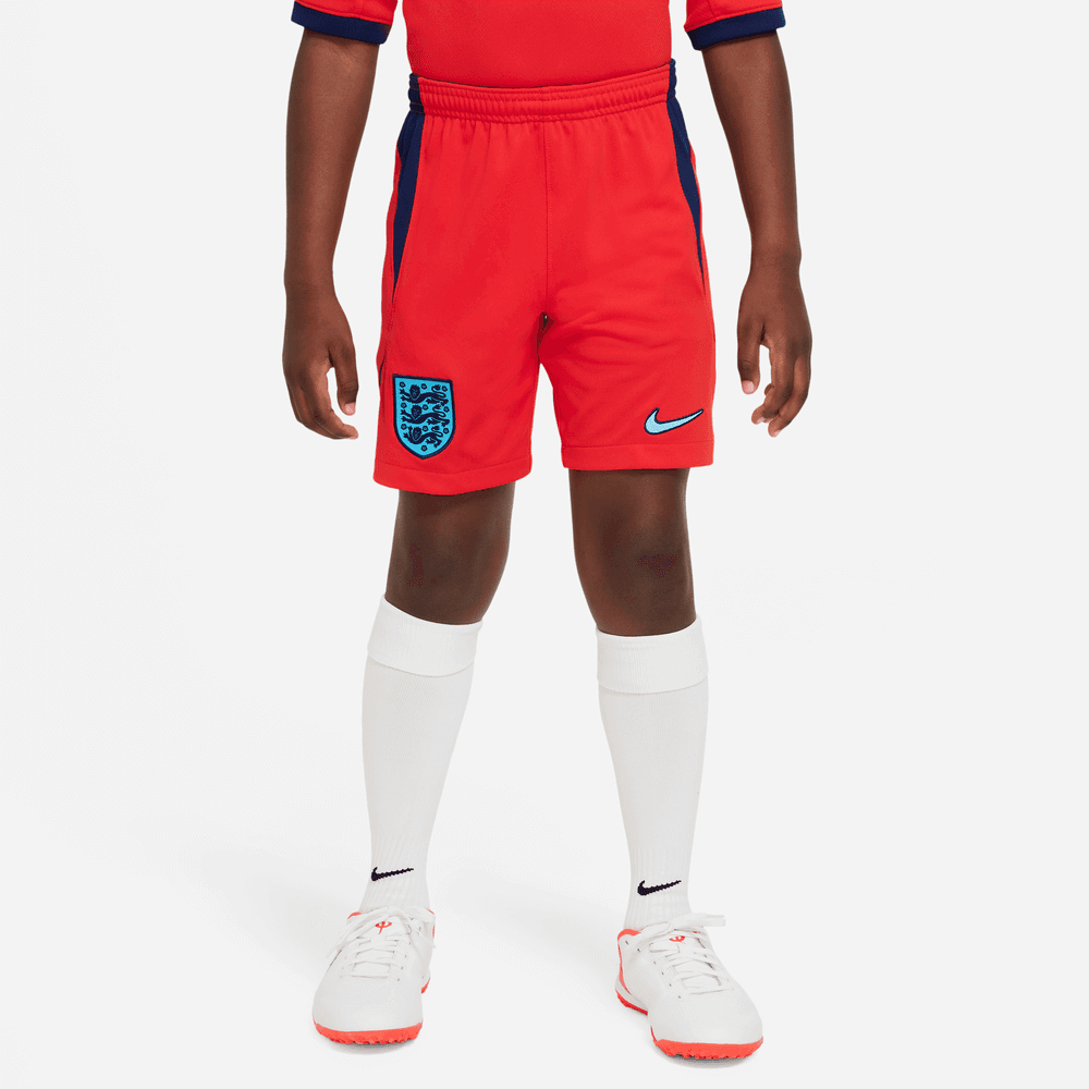 Nike 2022-23 England Youth Away Short Red-Blue Void (Model - Front)