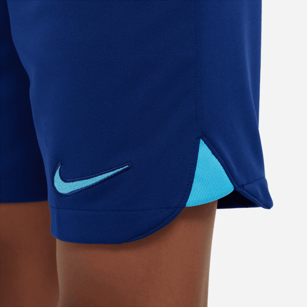 Nike 2022-23 England Youth Home Stadium Short Blue Void-Blue Fury (Detail 2)