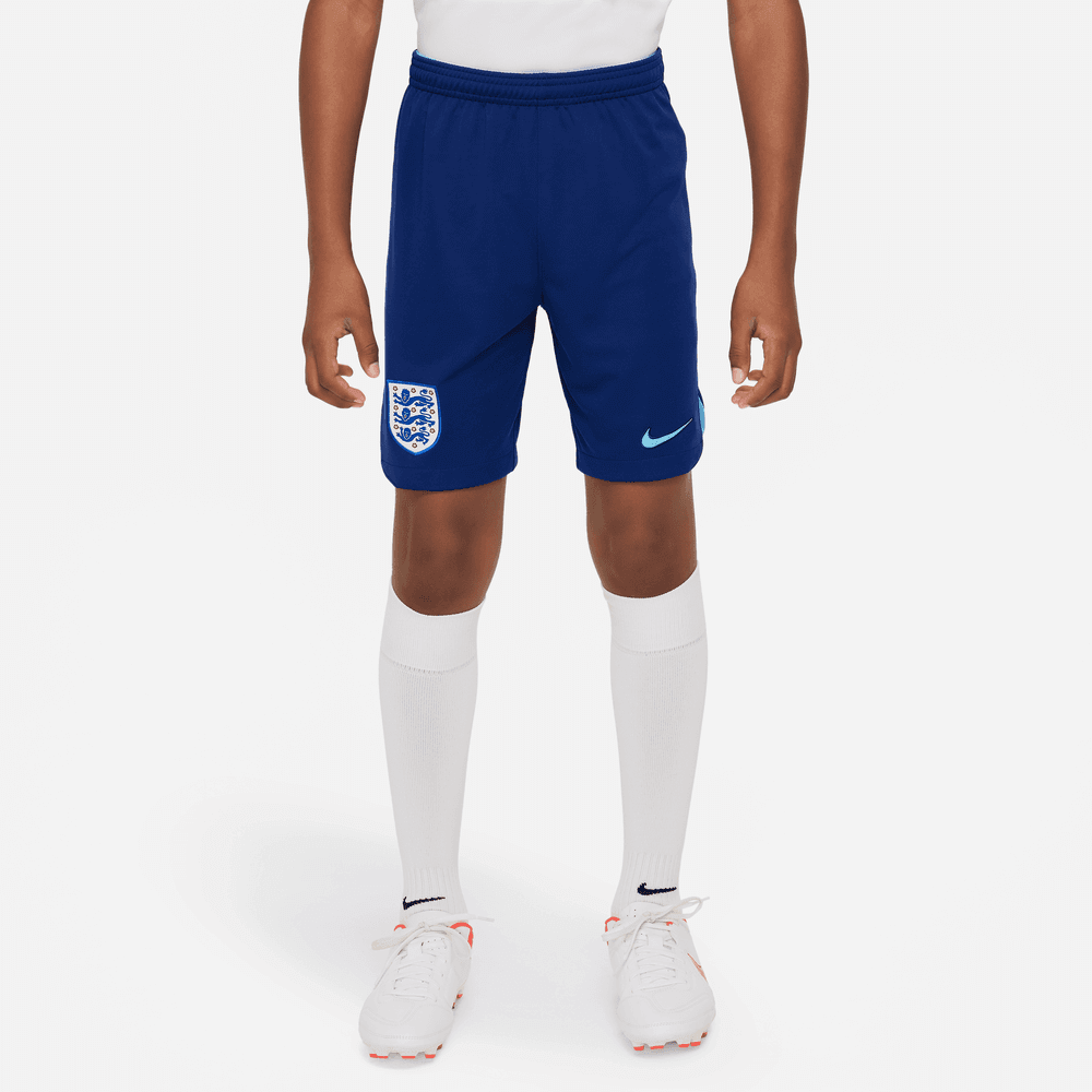Nike 2022-23 England Youth Home Stadium Short Blue Void-Blue Fury (Model - Front)