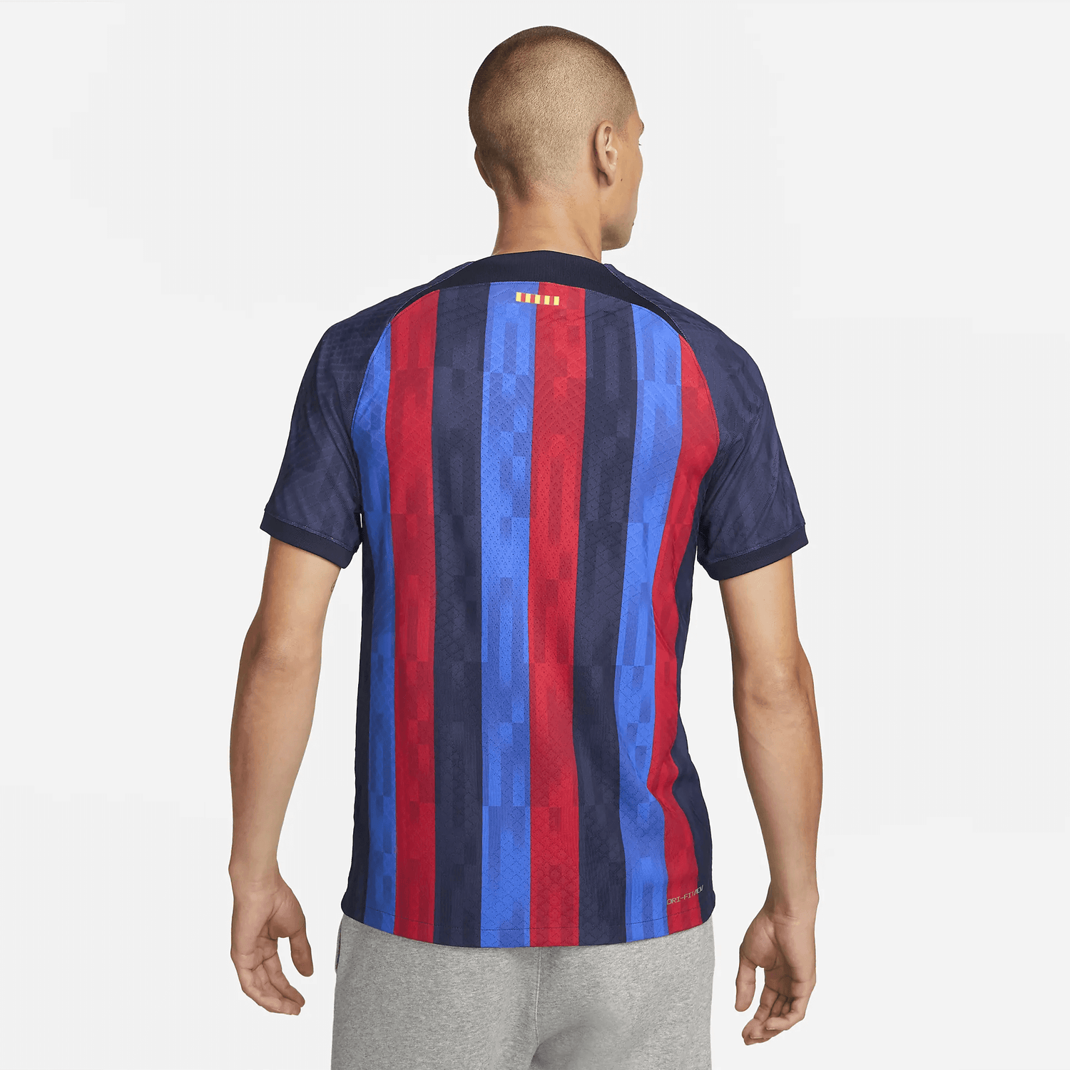 Nike 2022-23 FC Barcelona Authentic Home Jersey - Obsidian-Sesame (Model - Back)