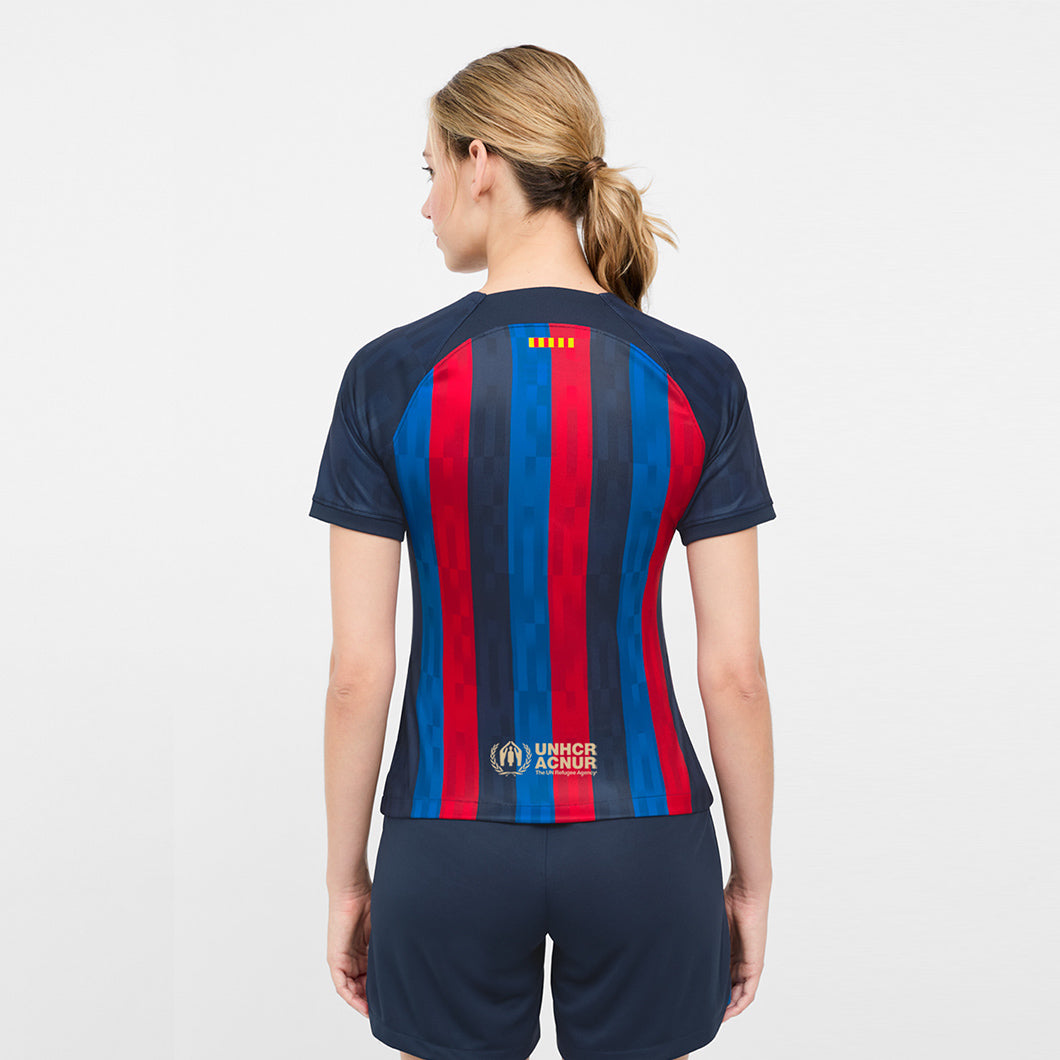 Nike 2022-23 FC Barcelona Women's Stadium Home Jersey (Model - Back)